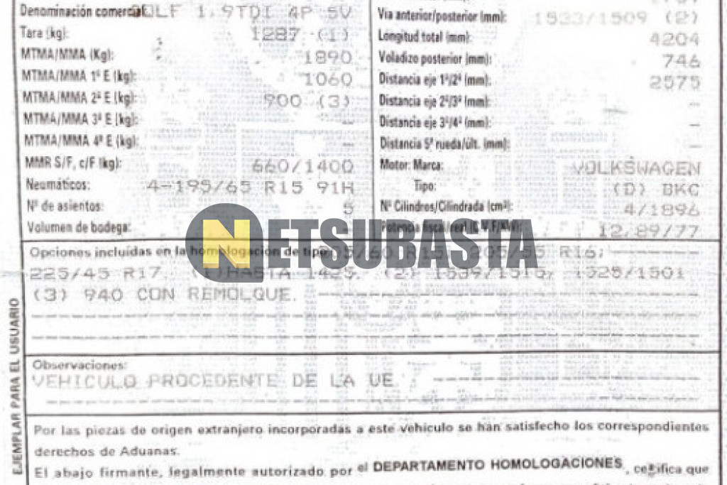 Volkswagen Golf 1.9 TDI 2004