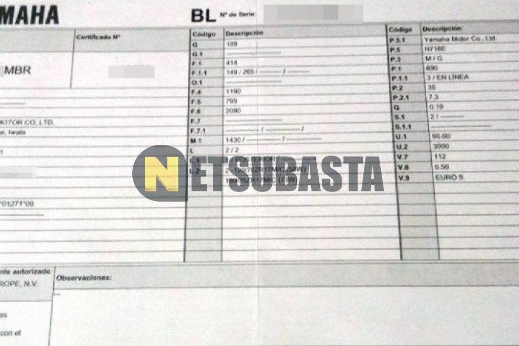 Yamaha MT 09 2022