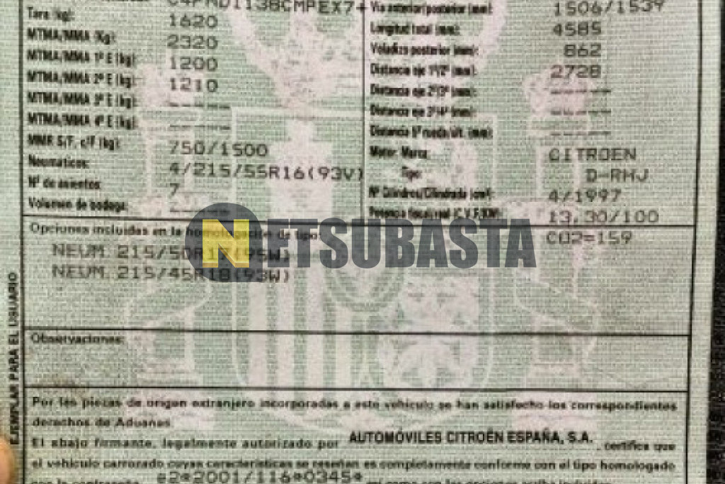 Citroën Grand C4 Picasso 2.0 HDi CMP 2008
