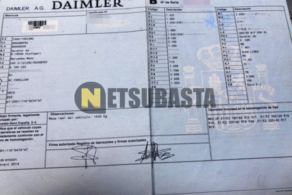 Mercedes-Benz A 180 CDI 7G-DCT 2014