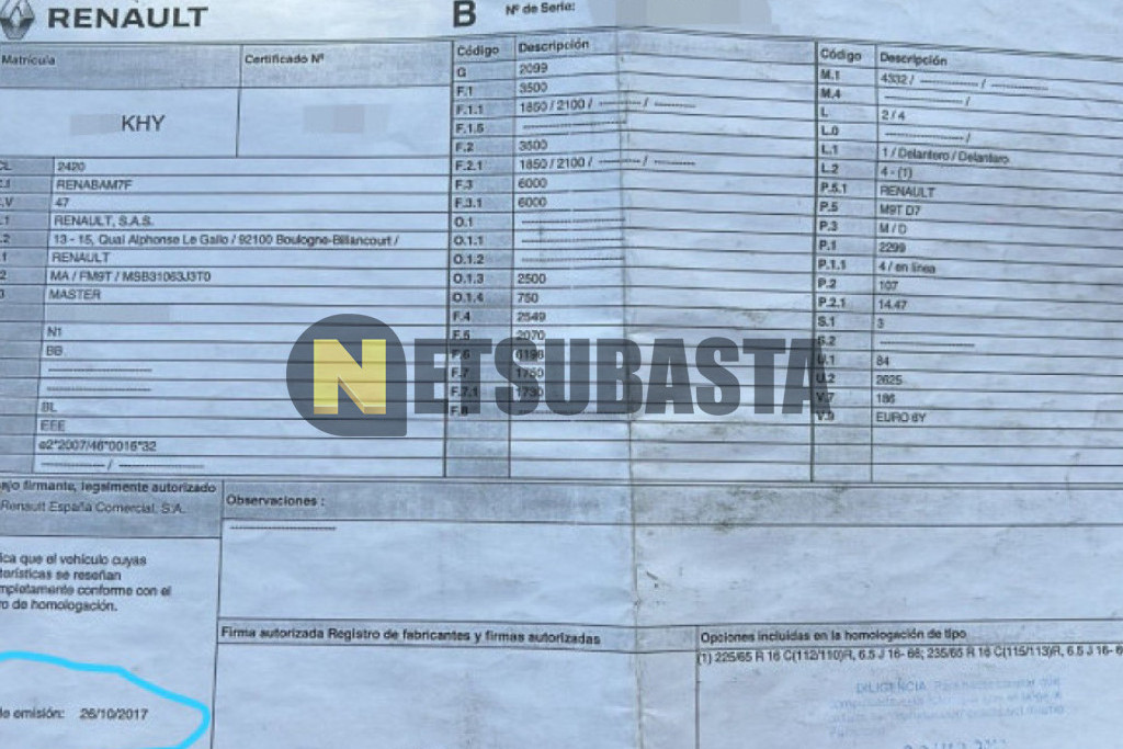 Renault Master 2.3 dCi Frigorífico 2018