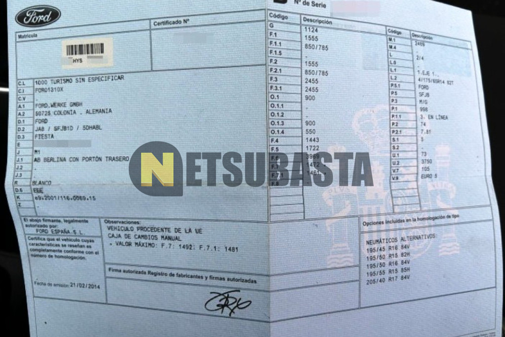 Ford Fiesta 1.0 EcoBoost 2014