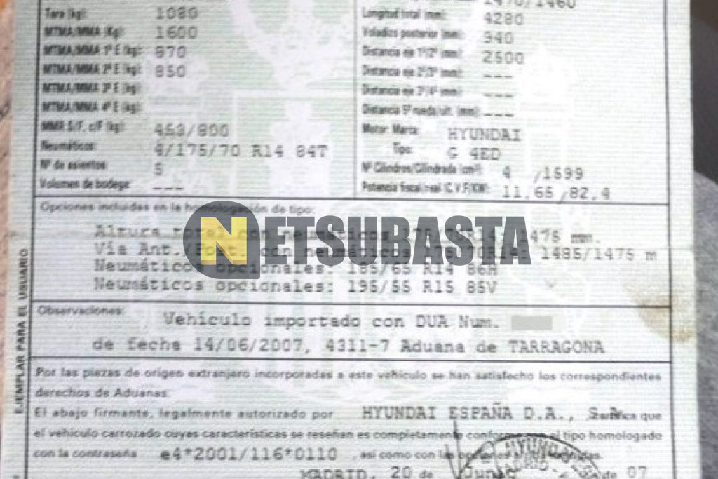 Hyundai Accent 1.6 Aut. 2007