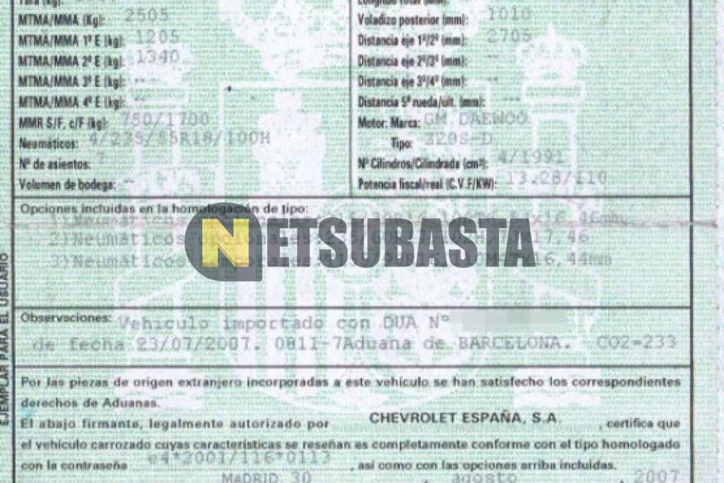 Chevrolet Captiva 2.0 VCDi 7 plazas Aut. 2007