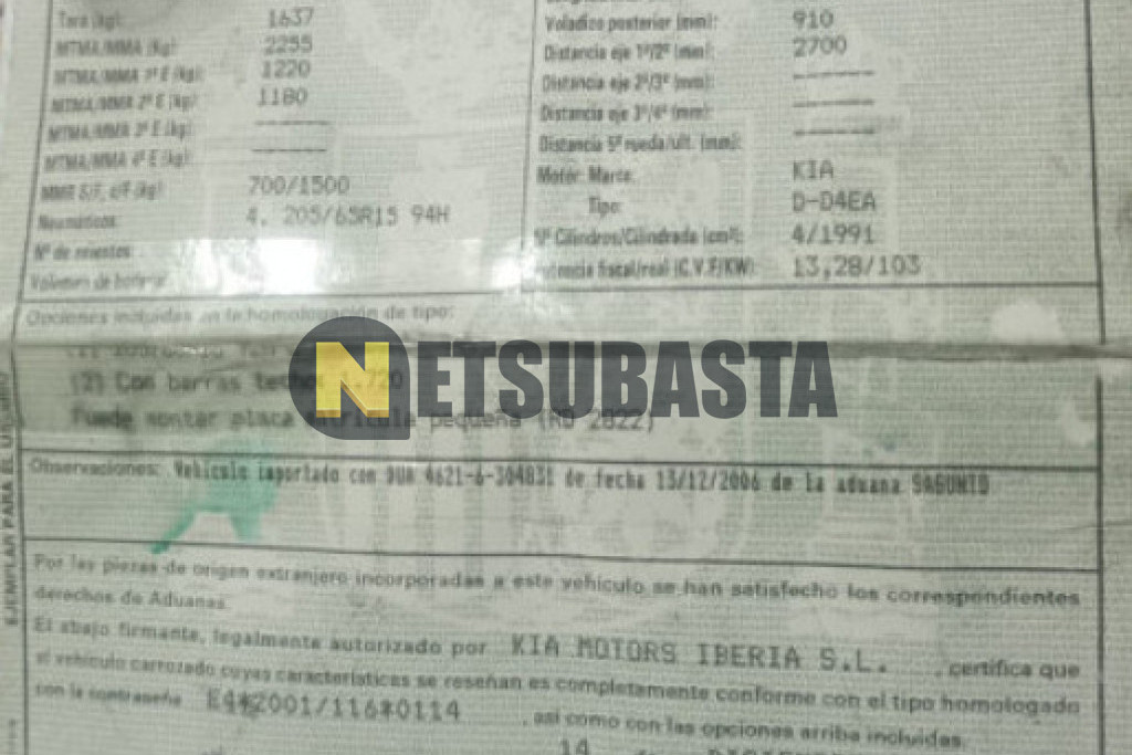 Kia Carens 2.0 CRDi 2007
