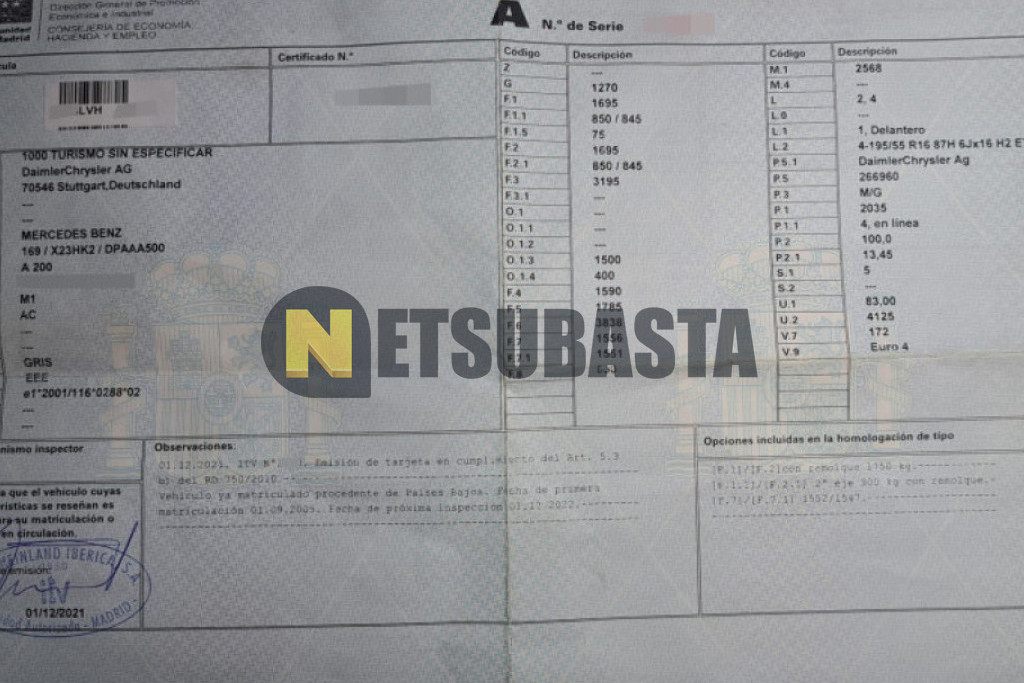 Mercedes-Benz A 200 2005