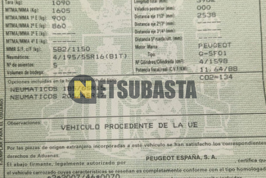 Peugeot 208 1.6 VTi 2012