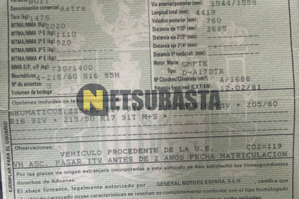Opel Astra 1.7 CDTi 2011