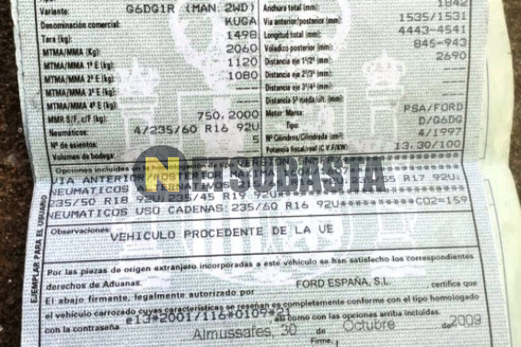 Ford Kuga 2.0 TDCI 4x2 2009