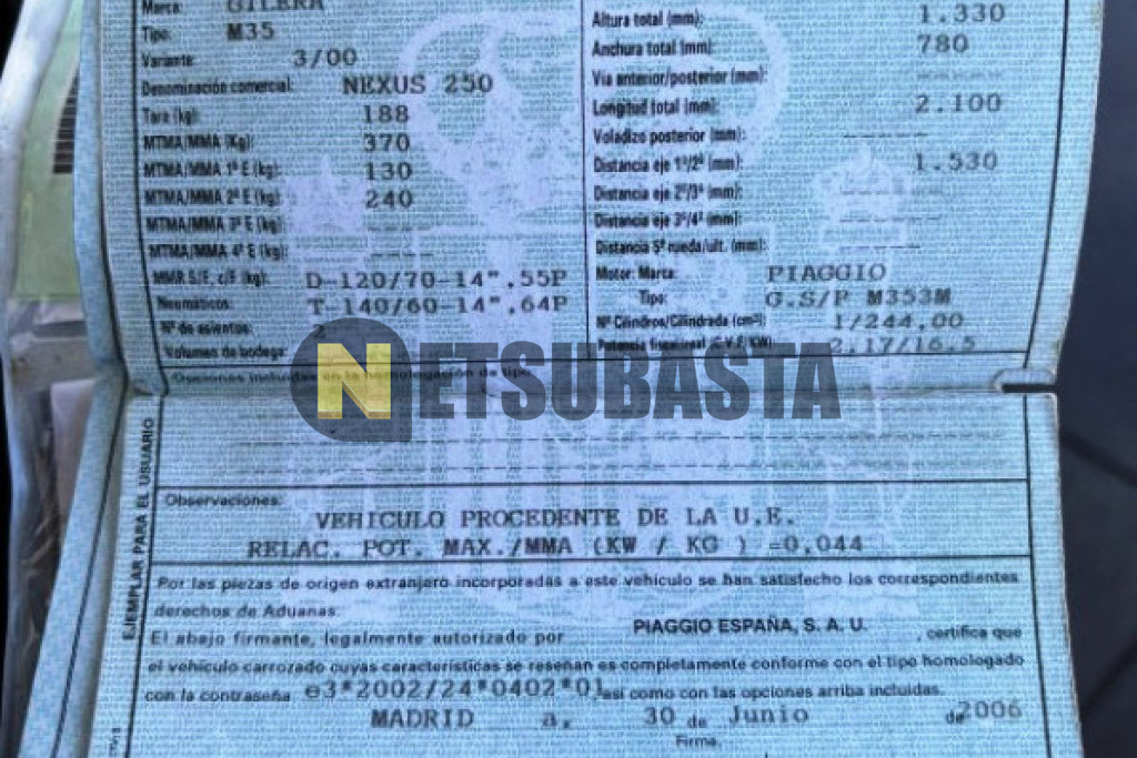 Gilera Nexus 250 2006