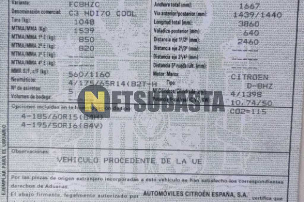 Citroën C3 1.4 HDi 2009