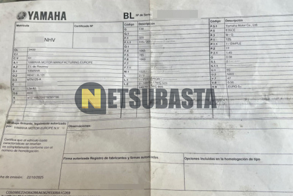 Yamaha MT-125 2025