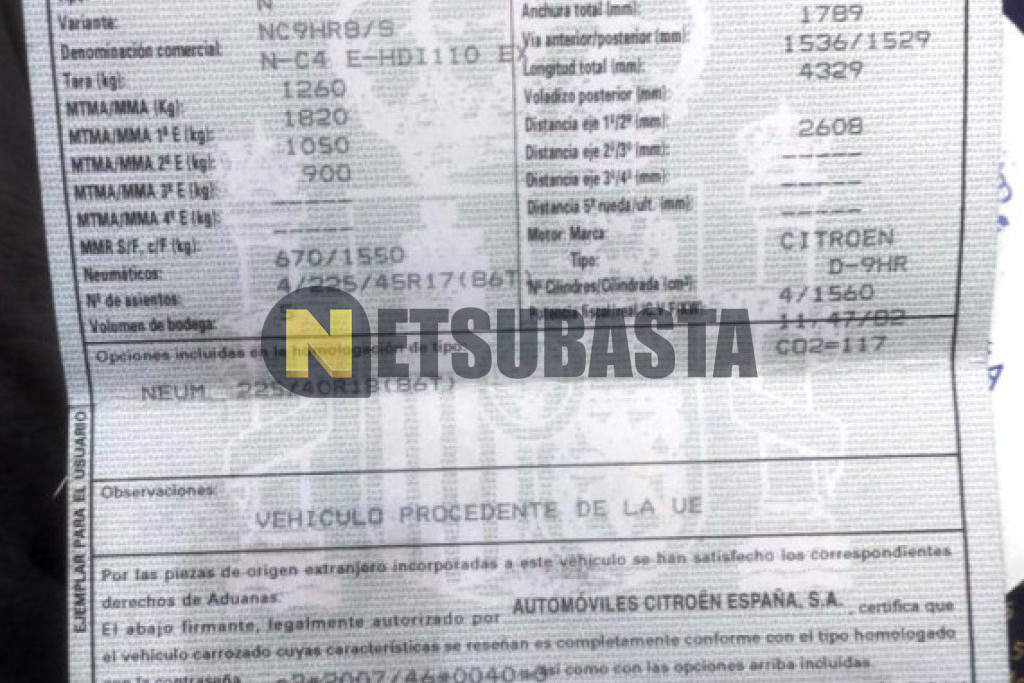 Citroën C4 1.6 HDi 2011